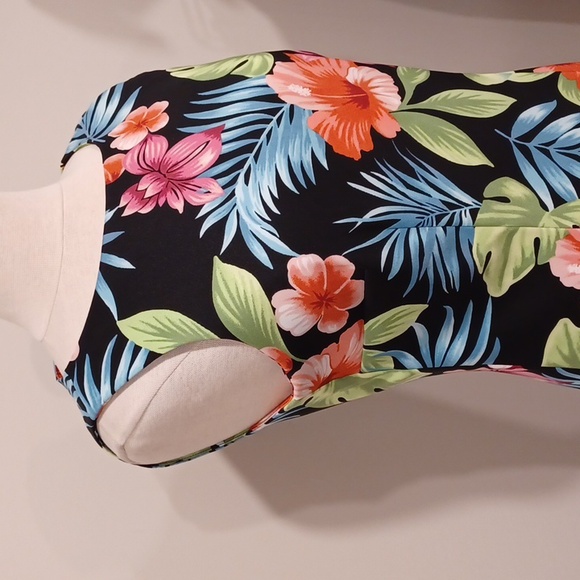 AGB Tropical Print Sheath Dress- Sz. 8 - Picture 8 of 9